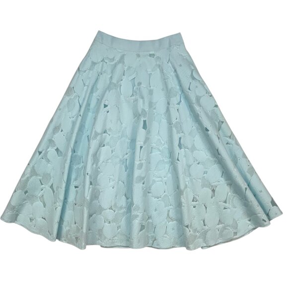 Ted Baker Quinia Skirt Ted/0 US/2 XS Burnout Sky Blue Lace - Picture 11 of 11